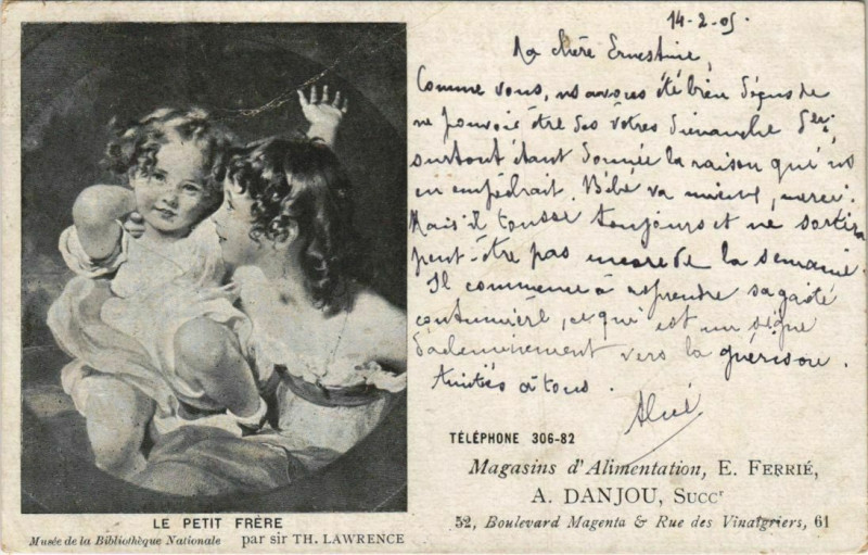 Carte postale ancienne Le Petit Frere