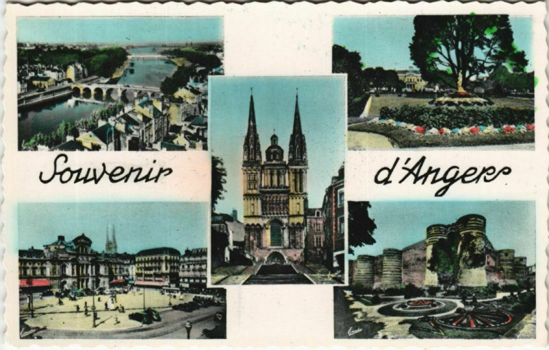 Carte postale ancienne Angers Scenes à Angers