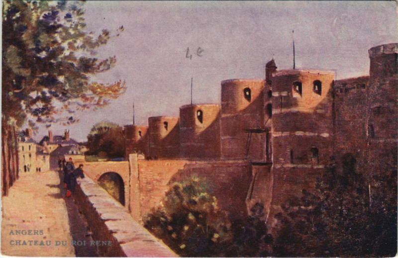 Carte postale ancienne Angers Chateau du Roi Rene à Angers