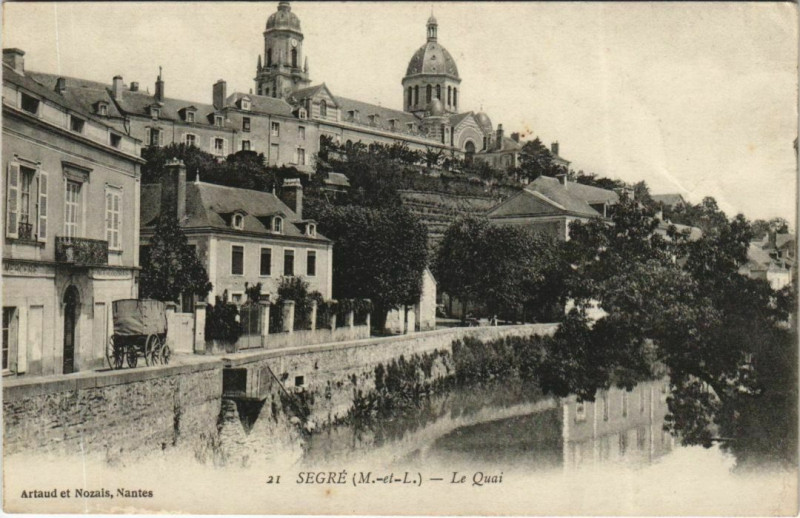 Carte postale ancienne Segre Le Quai