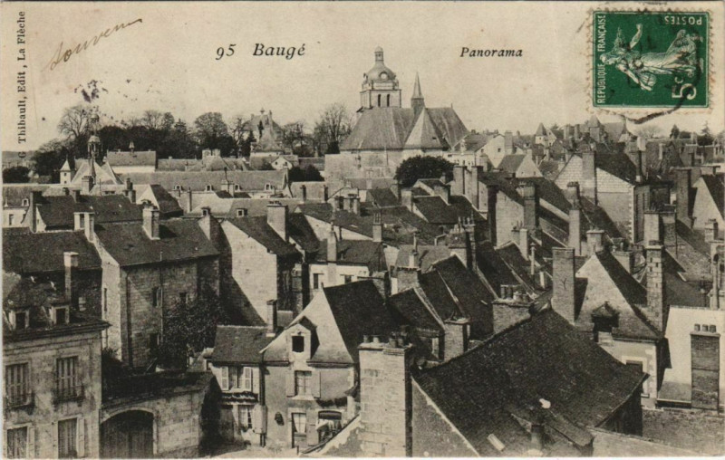 Carte postale ancienne Bauge Panorama