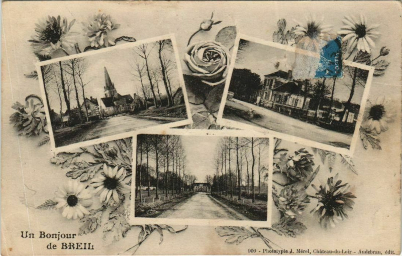 Carte postale ancienne Breil Scenes