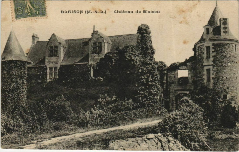 Carte postale ancienne Blaison Chateau de Blaison