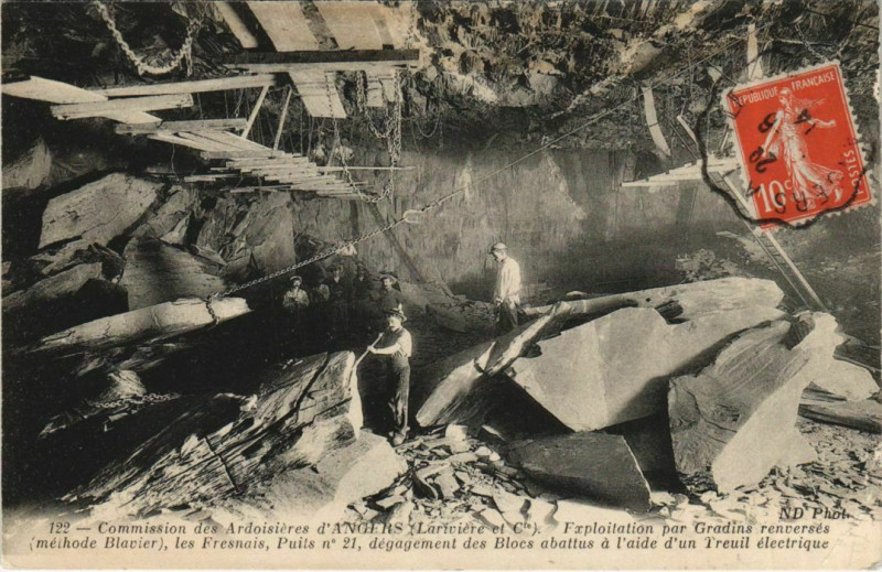 Carte postale ancienne Angers Commission des Ardoisieres d'Angers à Angers