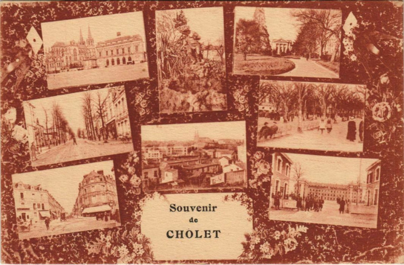 Carte postale ancienne Cholet Scenes à Cholet