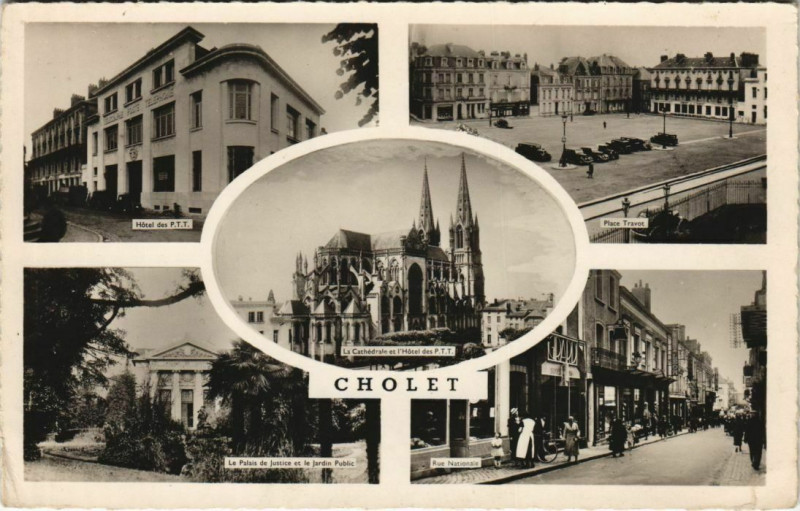 Carte postale ancienne Cholet Scenes à Cholet