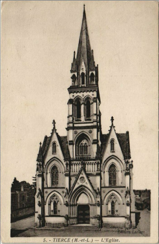 Carte postale ancienne Tierce L'Eglise