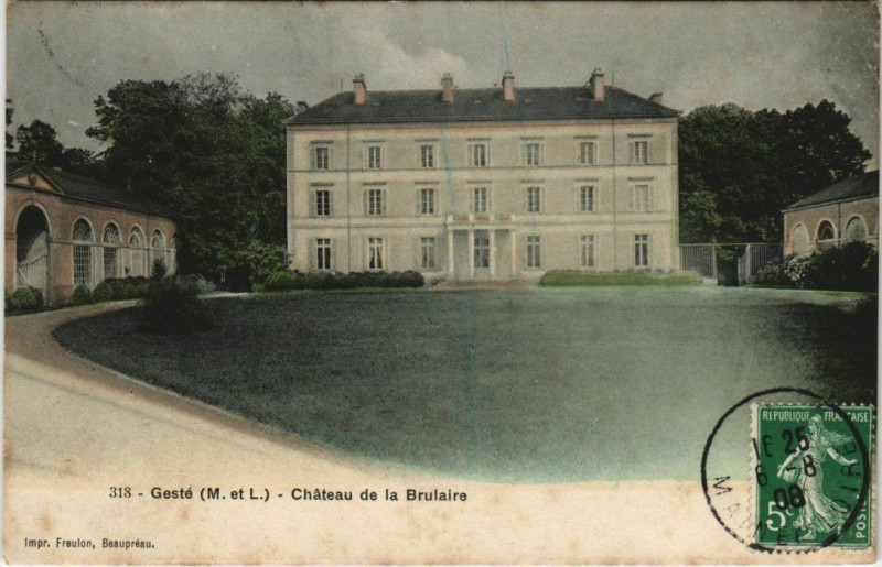 Carte postale ancienne Geste Chateau de la Brulaire