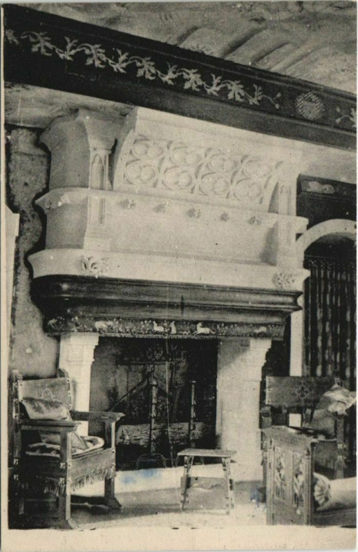 Carte postale ancienne Chateau Interieur