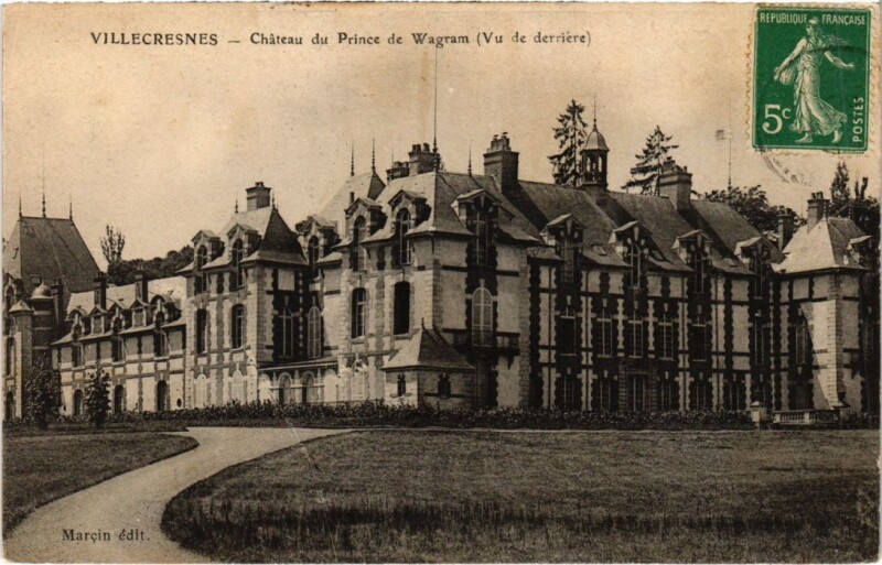 Carte postale ancienne Villecresnes Chateau du Prince de Wagram France à Villecresnes