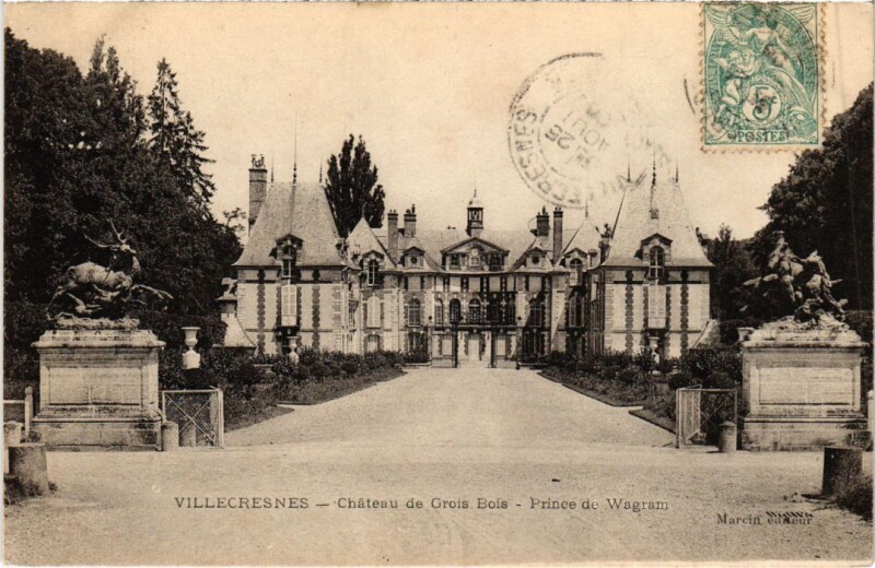 Carte postale ancienne Villecresnes Chateau de Gros Bois France à Villecresnes