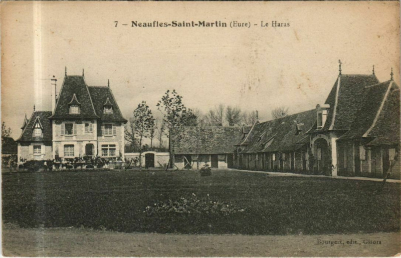 Carte postale ancienne Neaufles-Saint-Martin Le Haras à Neaufles-Saint-Martin