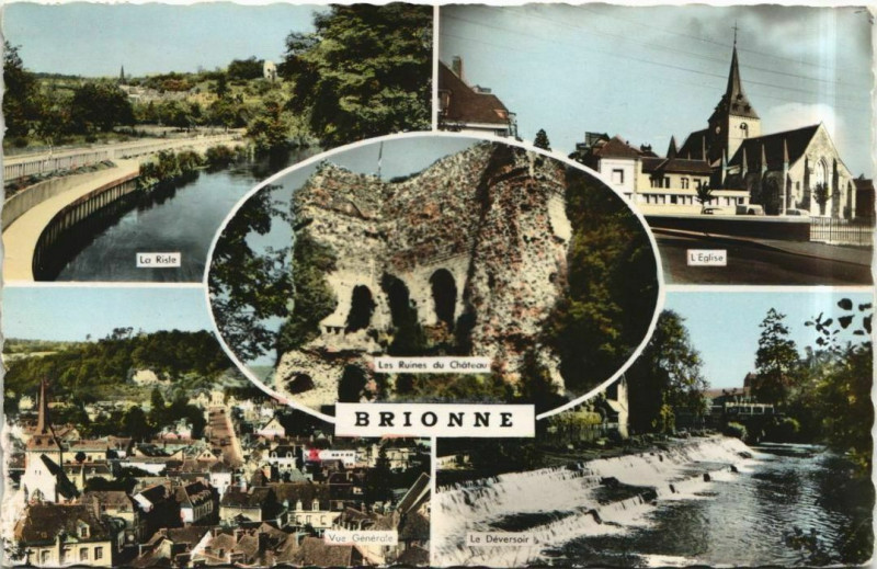 Carte postale ancienne Brionne Scenes à Brionne