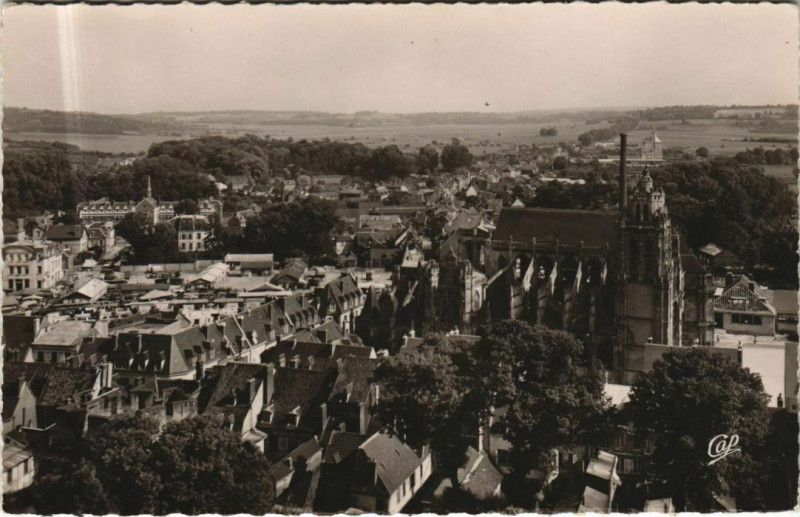 Carte postale ancienne Gisors Vue Generale prise du Chateau-Fort à Gisors