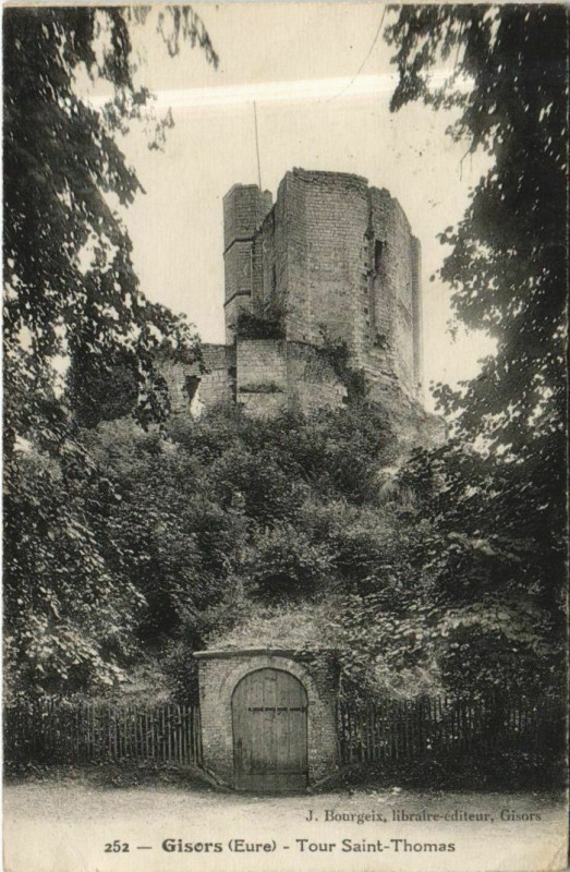 Carte postale ancienne Gisors Tour Saint-Thomas à Gisors