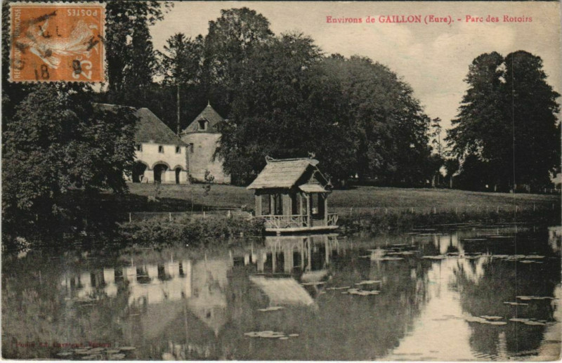 Carte postale ancienne Gaillon Environs - Parc des Rotoirs à Gaillon