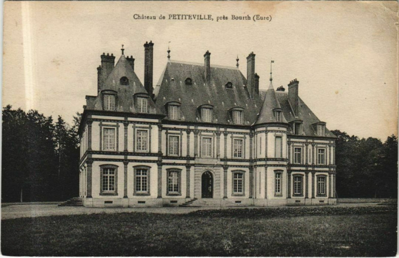 Carte postale ancienne Chateau de Petiteville pres Bourth à Bourth