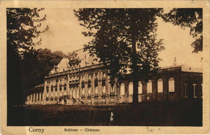 Carte postale ancienne Corny Chateau - Schloss à Corny-sur-Moselle