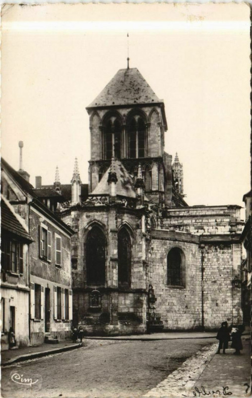 Carte postale ancienne Vernon Abside de l'Eglise à Vernon