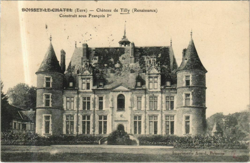 Carte postale ancienne Boissey-le-Chatel Chateau de Tilly à Tilly