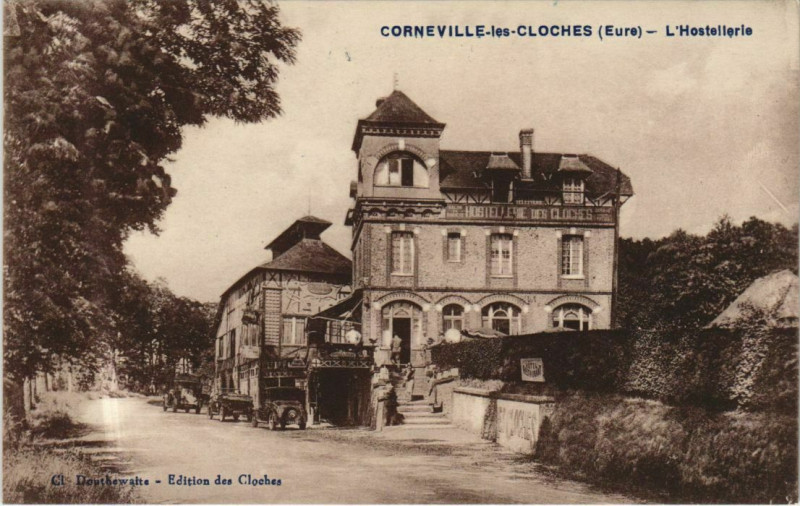 Carte postale ancienne Corneville-sur-Risle Corneville-les-Cloches - L'Hostellerie à Corneville-sur-Risle