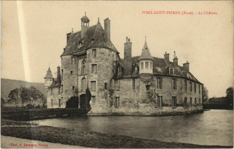 Carte postale ancienne Pont-Saint-Pierre Le Chateau à Pont-Saint-Pierre