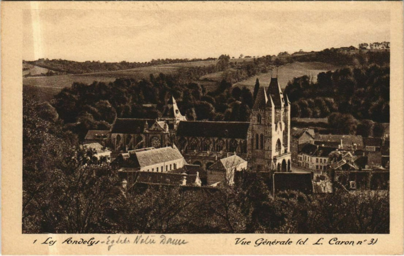 Carte postale ancienne Les Andelys Vue Generale aux Andelys