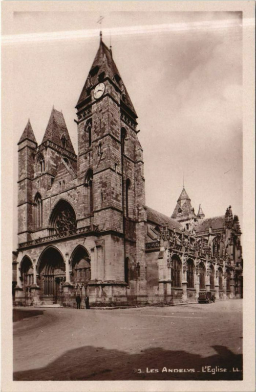 Carte postale ancienne Les Andelys L'Eglise aux Andelys