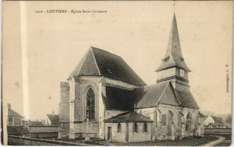 Carte postale ancienne Louviers Eglise Saint-Germain à Louviers