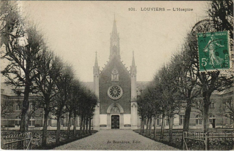 Carte postale ancienne Louviers L'Hospice à Louviers