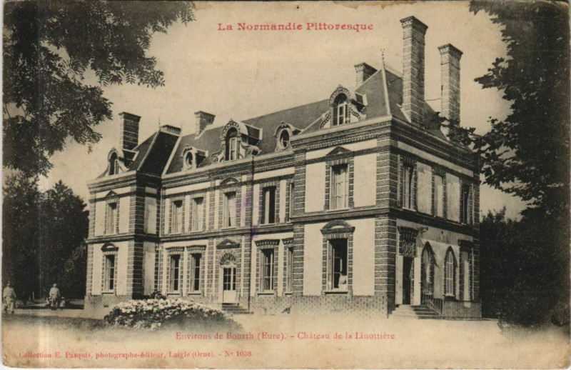 Carte postale ancienne Bourth Envrions - Chateau de la Linottiere à Bourth