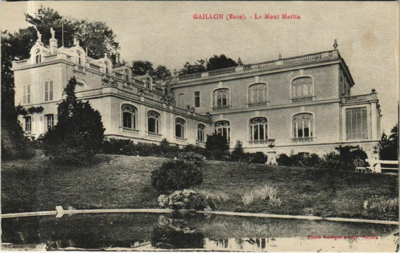 Carte postale ancienne Gaillon Le Mont Martin à Gaillon