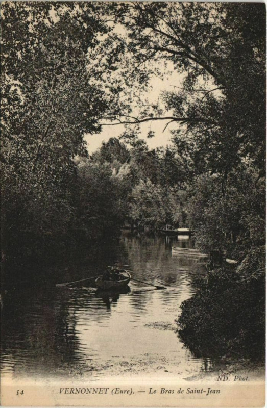 Carte postale ancienne Vernon Vernonnet - Le Bras de Saint-Jean à Vernon