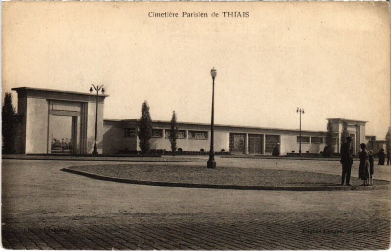 Carte postale ancienne Thiais Cimetiere Parisien France à Thiais