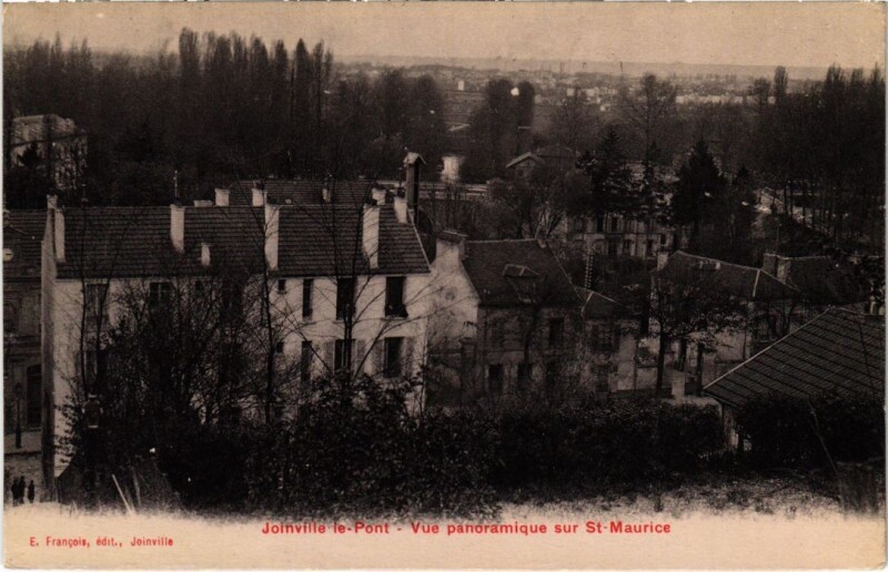 Carte postale ancienne Joinville le Pont Vue Panoramique s St.Maurice France à Joinville-le-Pont