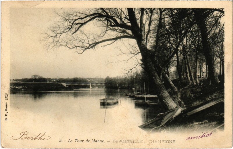 Carte postale ancienne Joinville le Pont Le Tour de Marne France à Joinville-le-Pont
