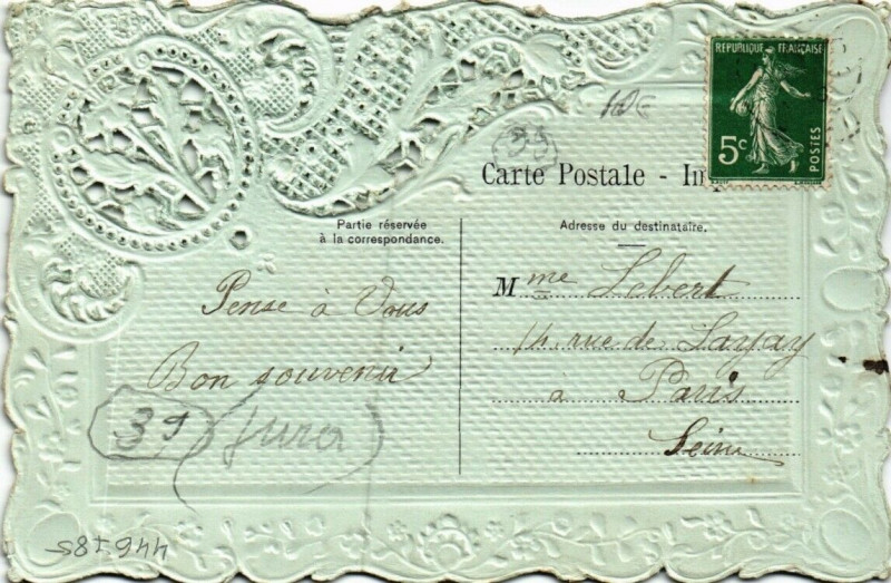 Carte postale ancienne Amities de Frontenay à Frontenay