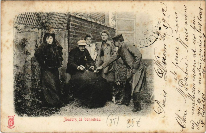 Carte postale ancienne Paris Joueurs de bonneteau