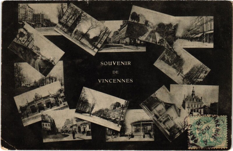 Carte postale ancienne Vincennes Souvenir de Vincennes France à Vincennes