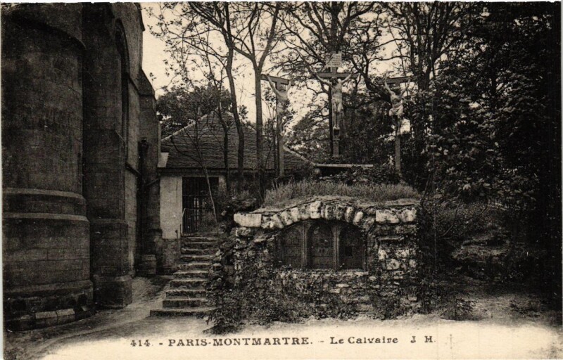 Carte postale ancienne Montmartre — Le Calvaire à Paris 18e