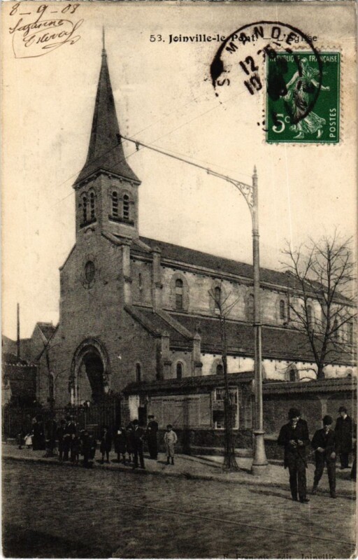 Carte postale ancienne Joinville le Pont L'Eglise France à Joinville-le-Pont