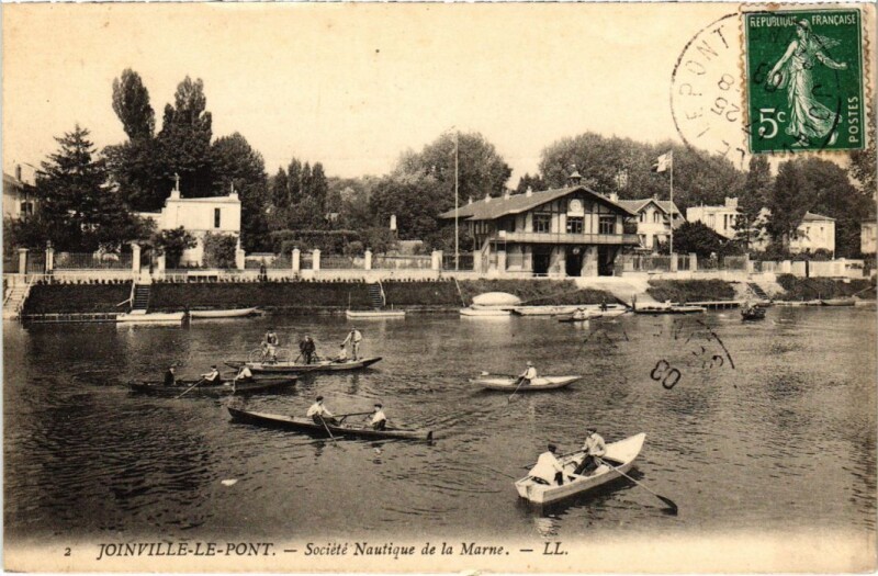 Carte postale ancienne Joinville le Pont Societe Nautique de la Marne France à Joinville-le-Pont