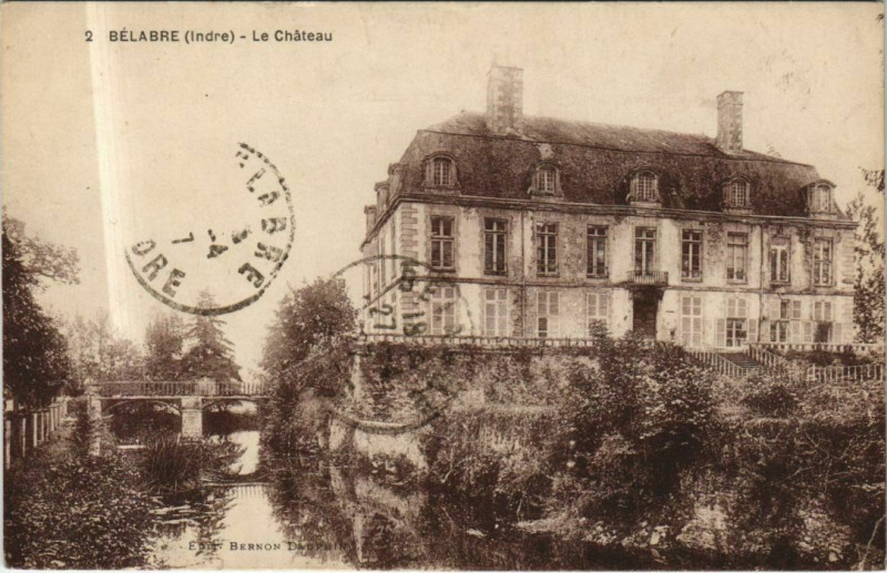 Carte postale ancienne Belabre Le Chateau France