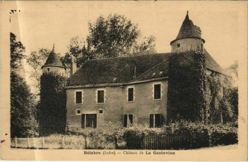 Carte postale ancienne Belabre Chateau de La Gastevine France