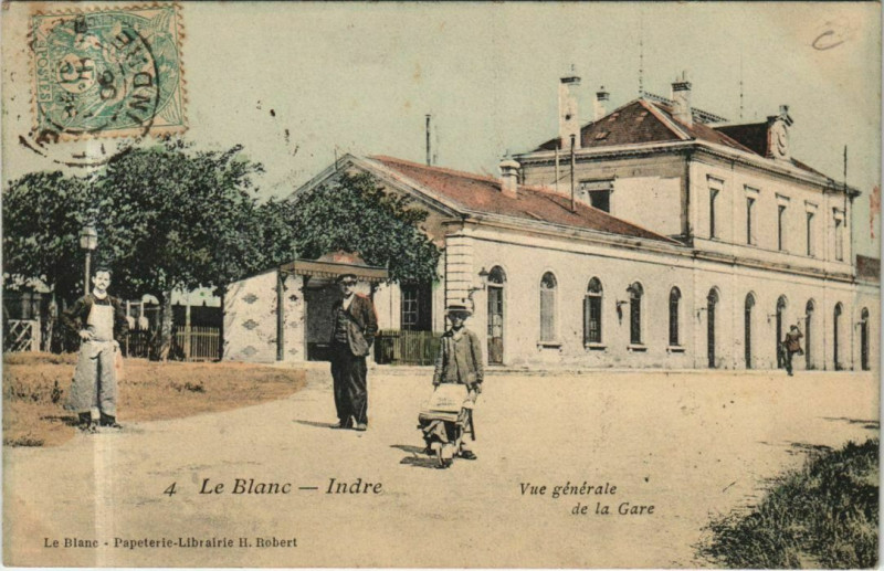 Carte postale ancienne Le Blanc Vue Generale France au Blanc
