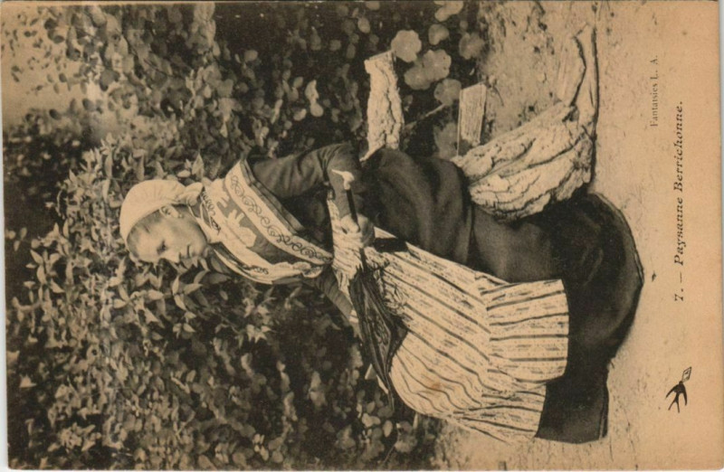 Carte postale ancienne Paysanne Berrichonne France