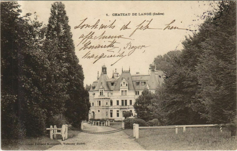 Carte postale ancienne Chateau de Lange France