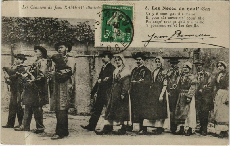 Carte postale ancienne Les Noces de nout'Gas France