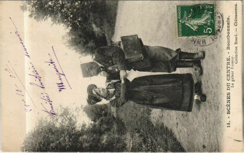 Carte postale ancienne Scenes du Centre, Bourbonnais France