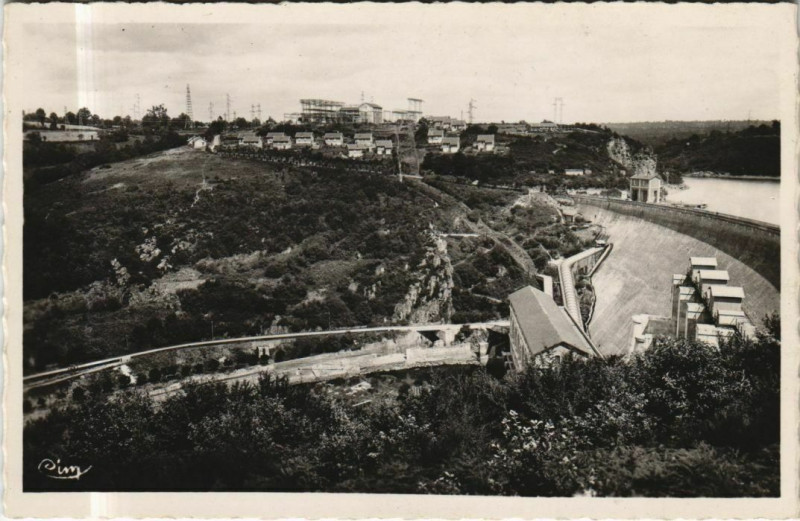 Carte postale ancienne Eguzon Vue Generale France